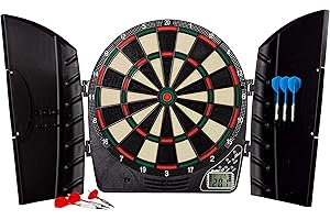 Franklin Sports Electronic Dart Board Sets - Soft Tip Electric Dartboard with Digital Scoreboard - (6) Darts Included