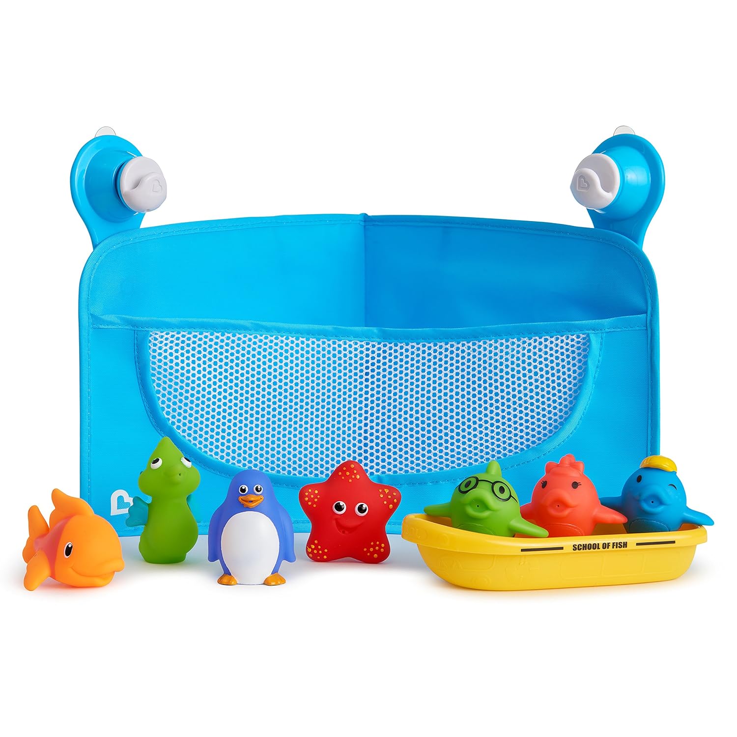 Munchkin Ocean Friends Bath Toy and Storage Set, Multi Baby