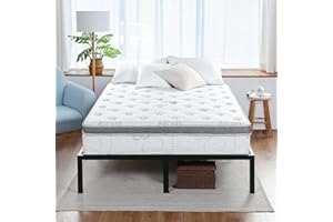 Olee Sleep Queen Mattress, 13 Inch Hybrid Mattress, Gel Infused Memory Foam, Pocket Spring for Support and Pressure Relief, CertiPUR-US Certified, Bed-in-a-Box, Firm, Queen Size
