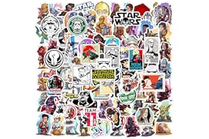 QQUK 100 Pcs Star Wars Stickers Pack Waterproof Sticker Decals Laptops Skateboard Luggage Car for Kids Teens Adults Stickers