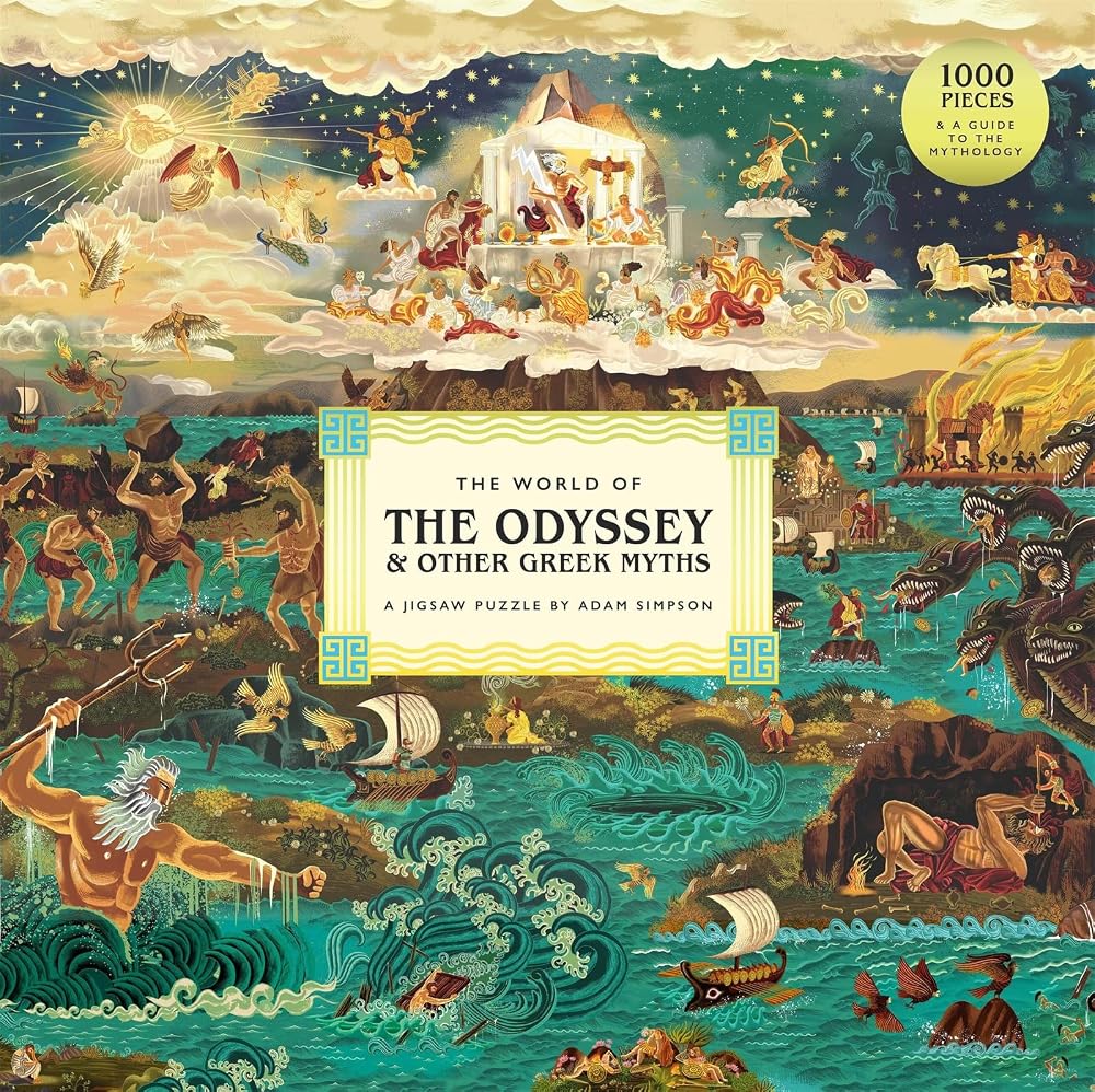 Laurence King The World of the Odyssey 1000-Piece Puzzle by Adam Simpson