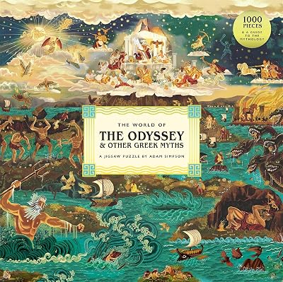 Laurence King The World of the Odyssey 1000-Piece Puzzle by Adam Simpson