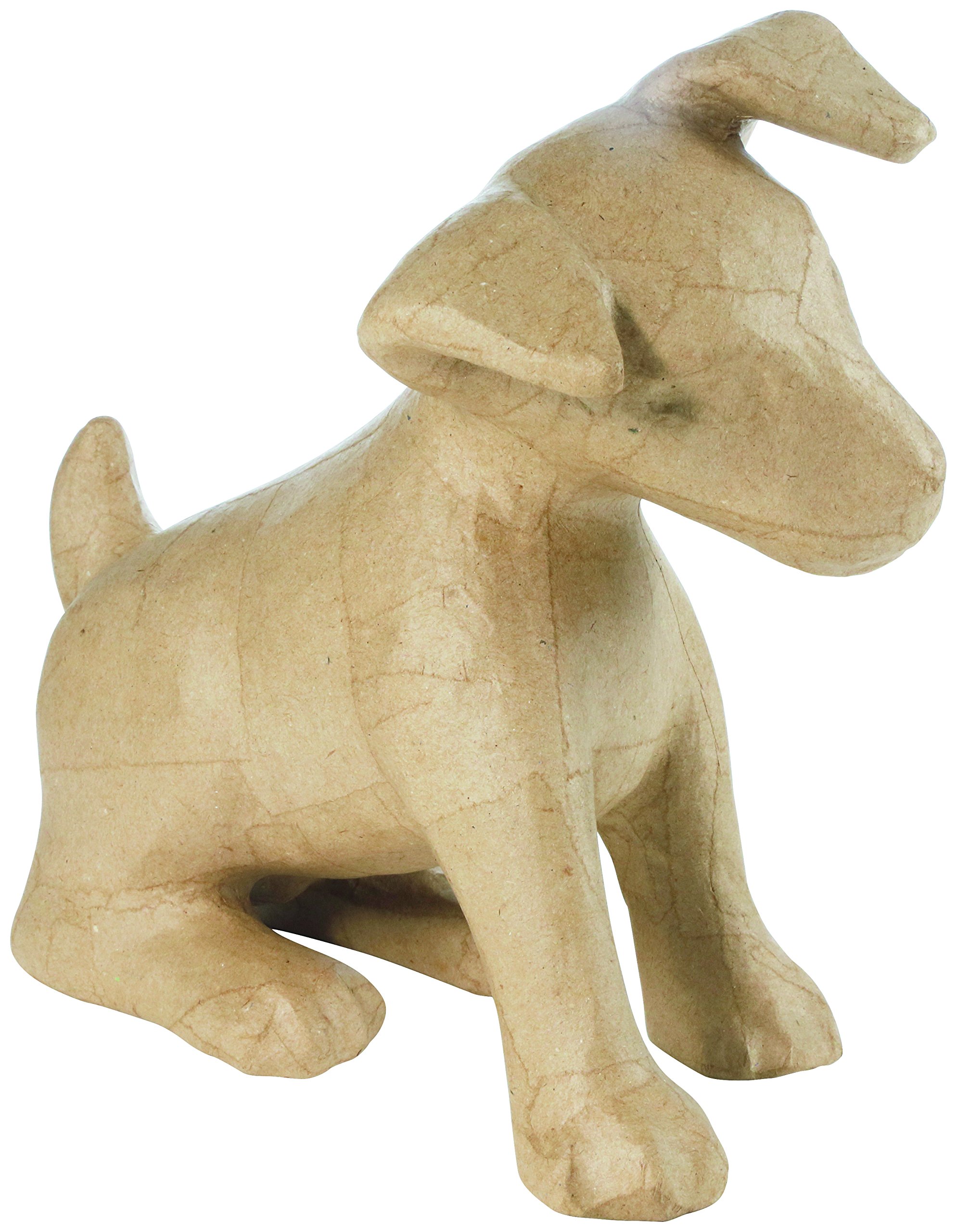Décopatch - Ref MA025O - Medium Sitting Dog - Papier Maché Object to Decorate - 28 x 14 x 25cm - Decorate with Décopatch Papers & PaperPatch Glue, Glitter, Paints — image 1