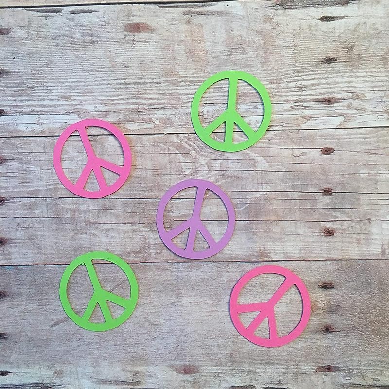 Peace Sign Confetti, Peace Decorations, Hippy Theme, 70’s