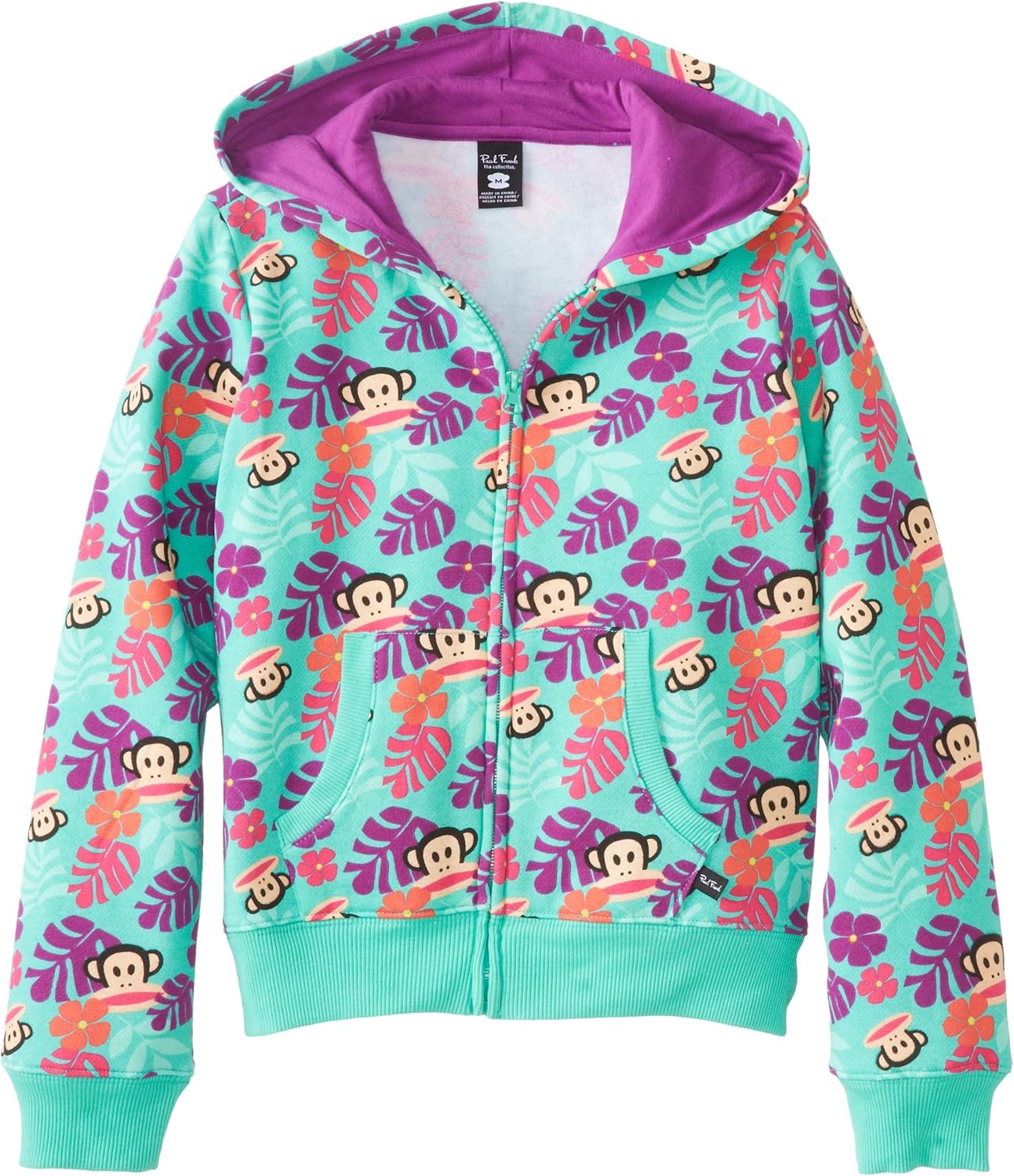 girls floral hoodie