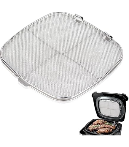 Grille Anti-éclaboussures Pour Air Fryer - Inox 25x25 Cm, Accessoire Cuisine Pour éviter Les Projections De Graisse