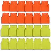 Athllete LITEMESH Pinnies (Set of 12/24 Practice Vests) Youth Pinnies, Pennies for Sports Youth, and Scrimmage Vests