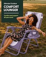 KEPLIN Set of 2 XXL Premium Heavy Duty Padded Zero Gravity Chairs view 9