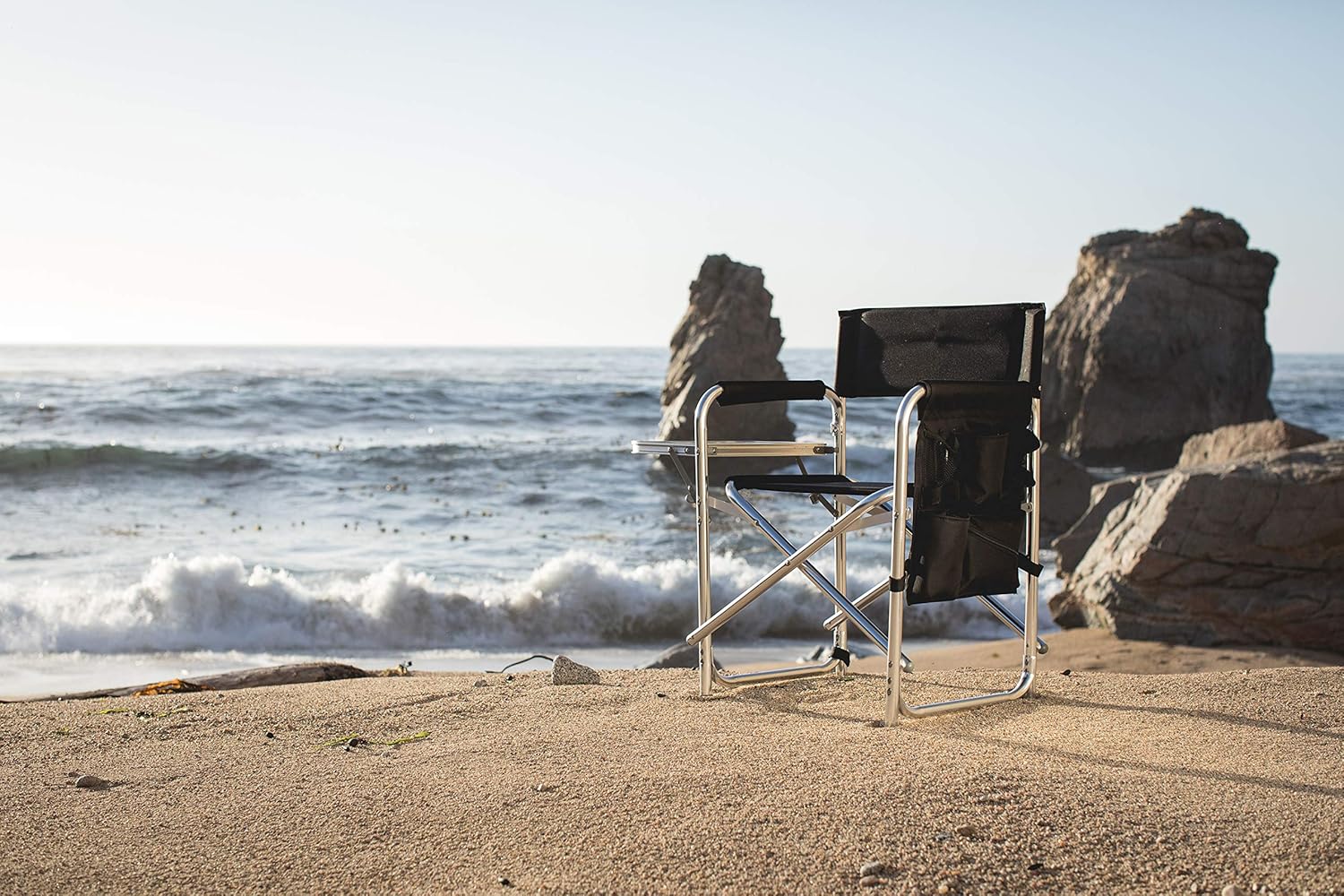 ONIVA - a Picnic Time Brand Portable Folding Sports Chair, Black: Sports & Outdoors