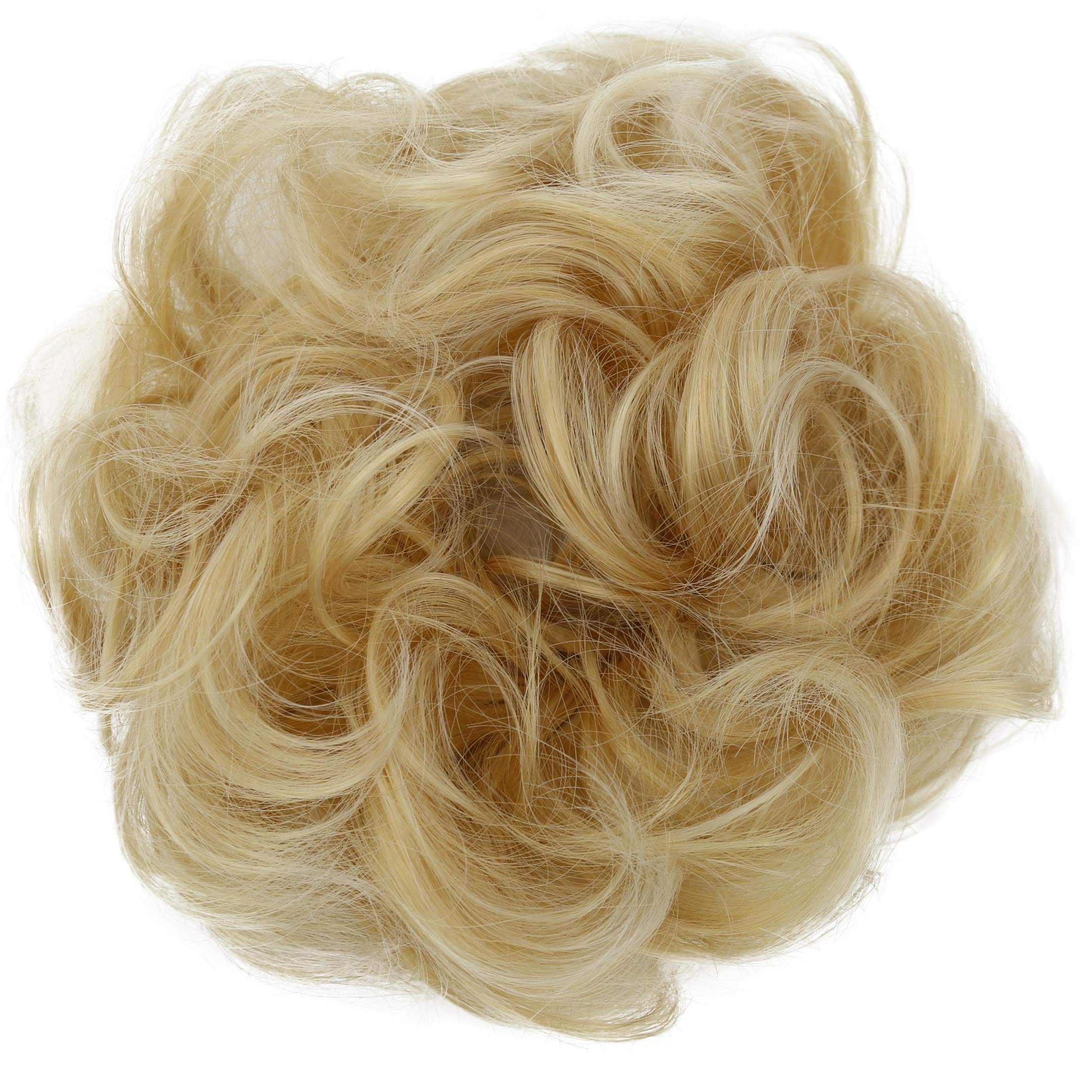 CAISHA Large Hairpiece Scrunchy Instant Updo Curly Messy Bun Light Blonde G15E — image 1