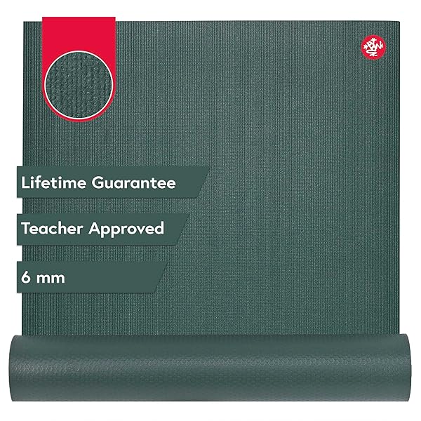 MANDUKA PRO YOGA MAT 71″ – 6MM | LIFETIME DURABILITY | HYGIENIC CONSTRUCTION | PREMIUM STUDIO QUALITY | TEACHER APPROVED | 71 X 26 INCHES | BLACK SAGE