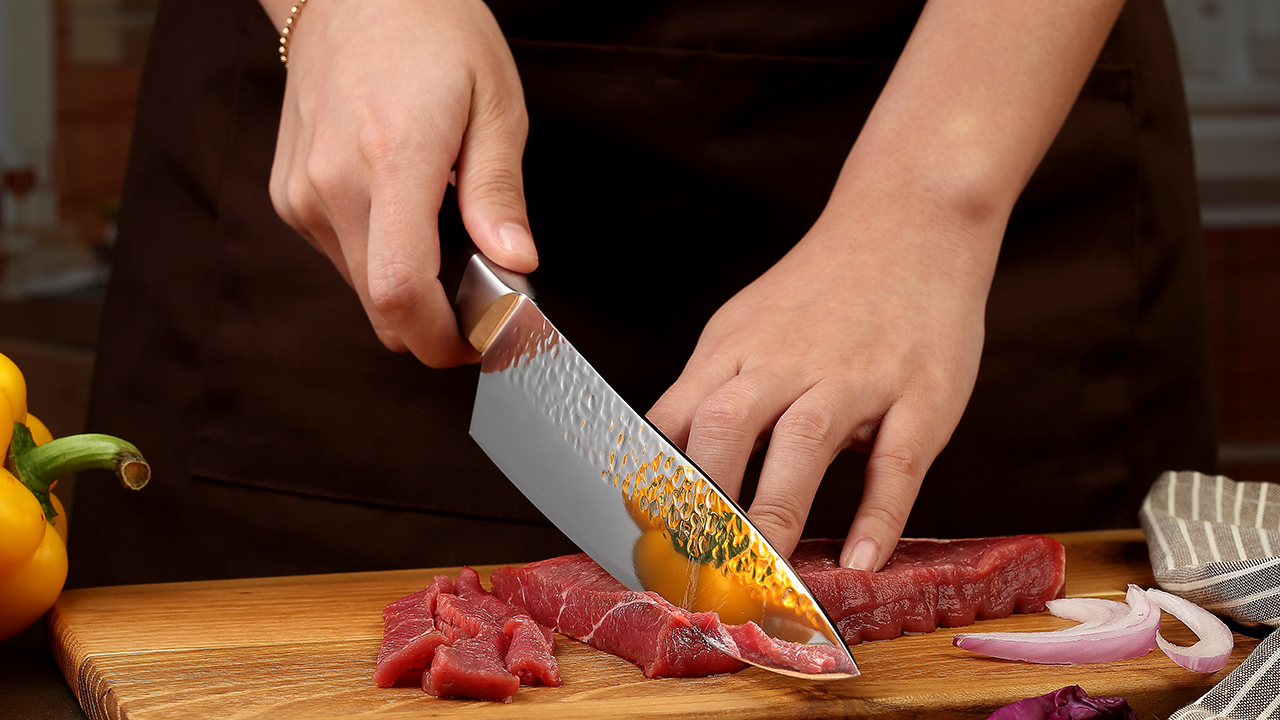 6 PAUDIN+inch+Chef+Knife+Vegetables