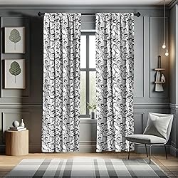 Lunarable Coffee Window Curtains, Abstract