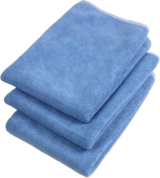 Amazon Com Home Solutions Microfiber Cloth Ultra Smooth Cleaning Cloth 3 Kitchen Dining