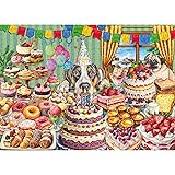 Chalzidar Dog Desserts Jigsaw Puzzles for Adults