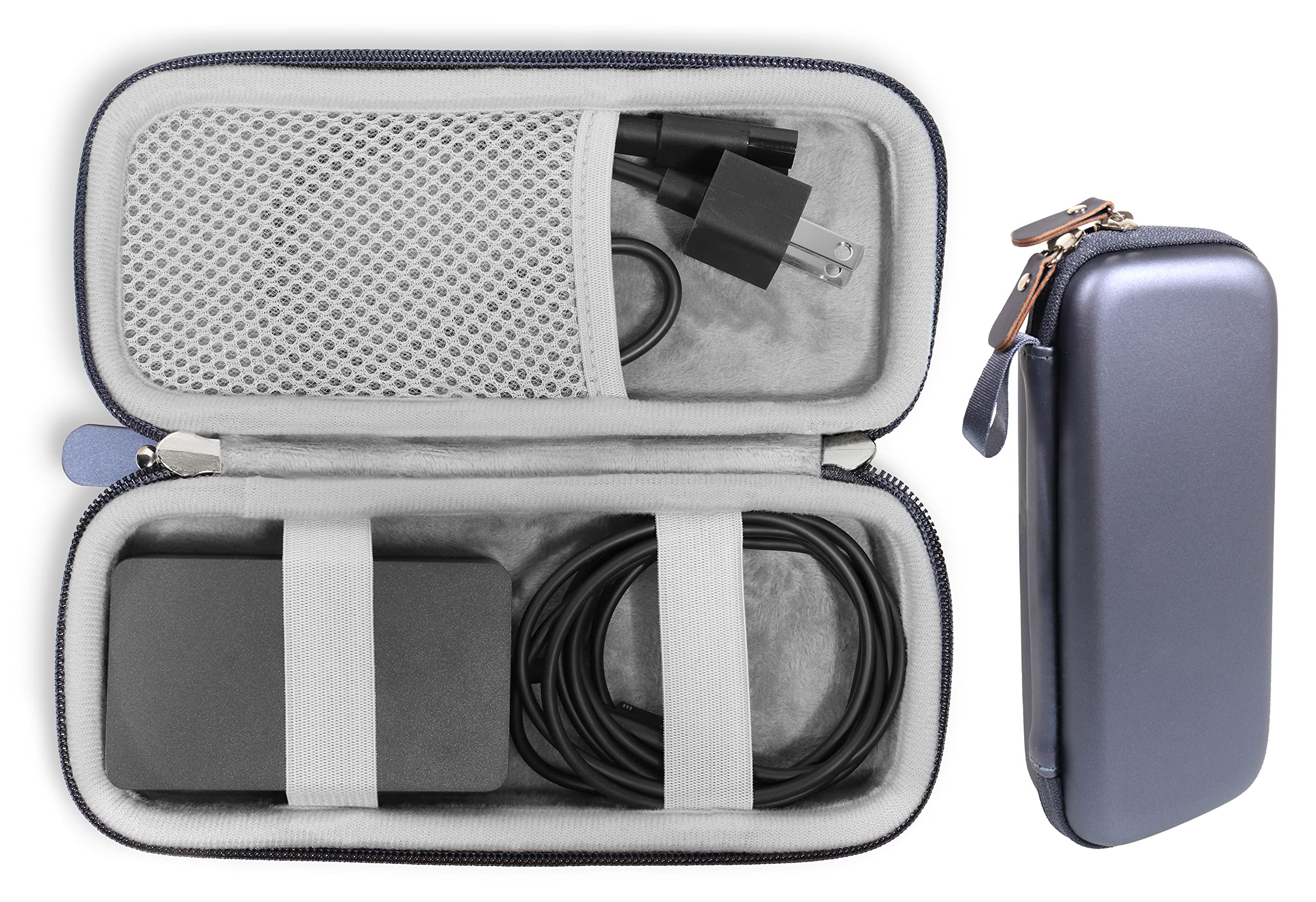 Photo 1 of GETGEAR Case for Microsoft Surface Charger, Compatible with Surface Pro Series, Laptop Series, Go Series, and Studio Models — Portable Travel Organizer for Power Adapter and Cable(Midnight Blue)