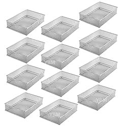 YBM HOME Silver Mesh Drawer Cabinet and or Shelf