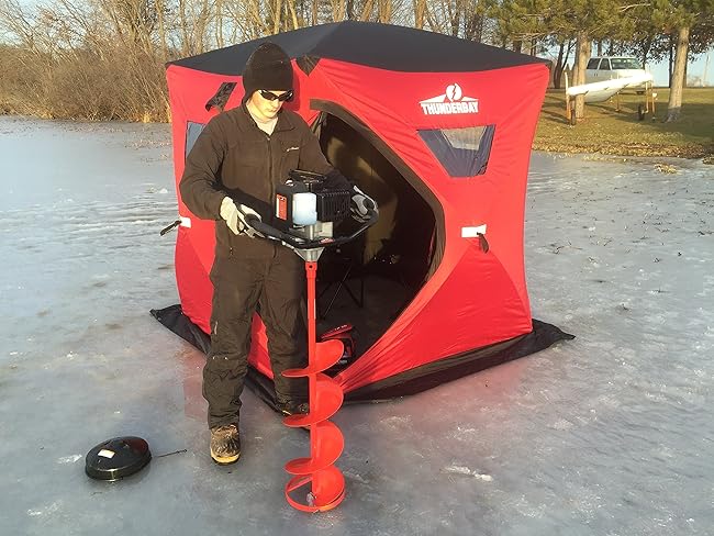 B52 Ice Auger Powerhead with 10 Inch Auger by ThunderBay