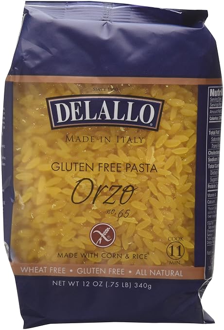 Delallo Gluten Free Italian Orzo 12 Oz Amazon Co Uk Business Industry Science