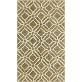 Maples Rugs Moderna Geometric Area Rugs &ndash; Made in USA &ndash; Washable, Non Slip Indoor Carpet for Entryway, Foyer, Kitchen, and Bathroom, 30" x 46", Beige