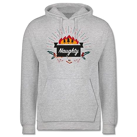 Weihnachten & Silvester - Naughty - Herren Hoodie