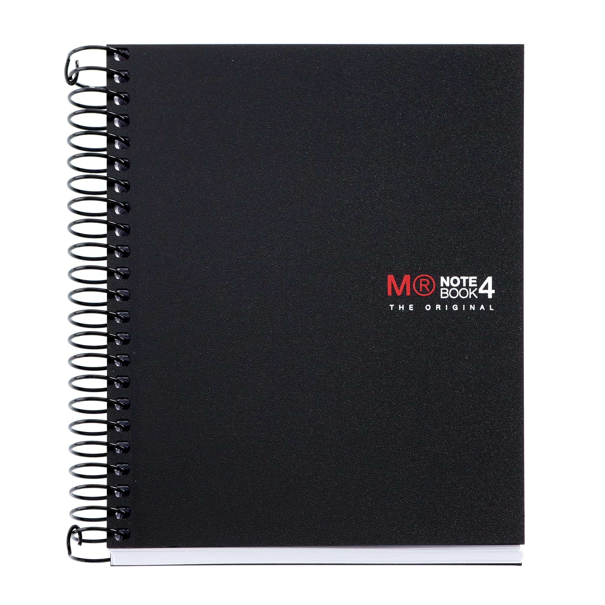 Miquelrius Small 4 Theme Spiral Notebook, Black, Graph/Quad Pages (11.4 x 15.2 cm)