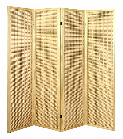 Haku-Möbel 34367 Paravent 182 x 2 x 178 cm, Natur/Bambus