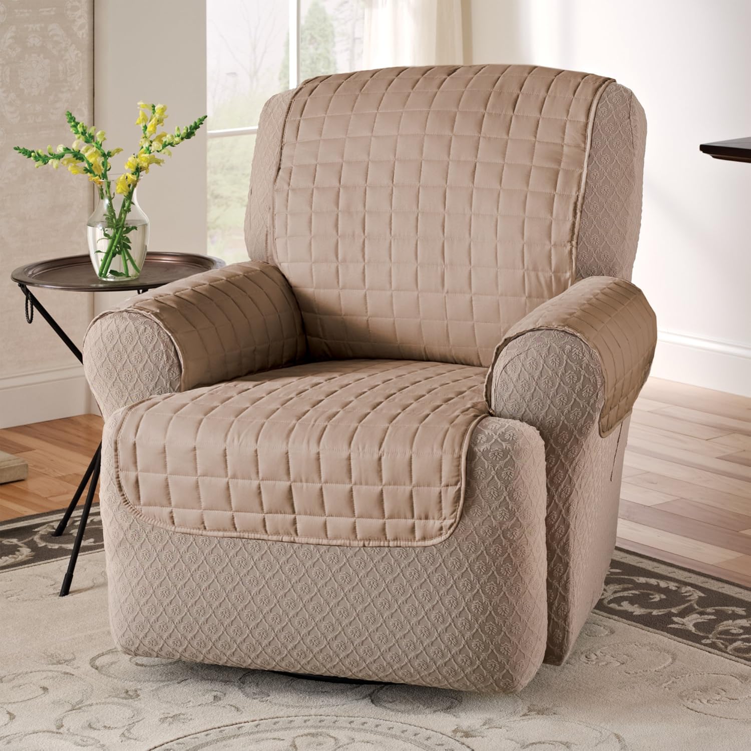 Amazon Innovative Textile Solutions Microfiber Wing Recliner