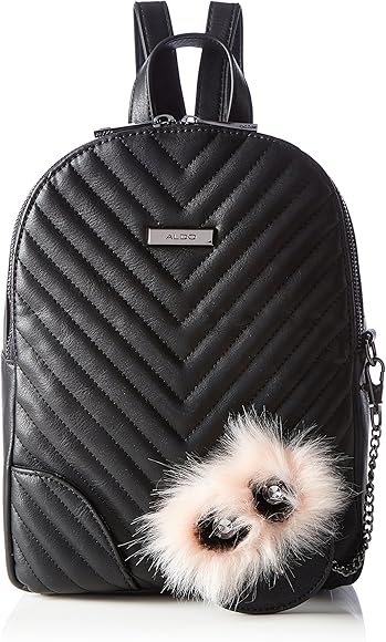 aldo black backpack purse