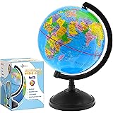 Little Chubby One 7-inch Educational World Globe - Educational and Decorative Piece - Colorful Informative Easy to Read Spinn