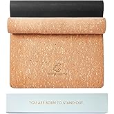 Non Slip, Non Toxic, Premium Thick Cork Yoga Mat with Eco-Friendly, Organic, Vegan Cork, Sustainable Material, Hot Yoga Mat, 