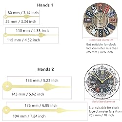 TIKROUND 12888 Quartz DIY Wall Clock Movement