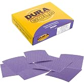 Dura-Gold 1/4 Sheet Size Purple Ceramic Mesh Sandpaper, Grits 80. 100, 120 | 150, 180, 220, 240, 320, 400, 600 (2 Each, 20 Total) Dustless Hook &amp; Loop Backing, Use on Palm Sanders, Sanding Blocks, Wood