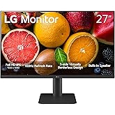 LG FHD Monitor (27MS550) - 27" Full HD (1920x1080) IPS Display, 100Hz Refresh Rate, Flicker Safe, 5ms (GtG) Response time, 3-