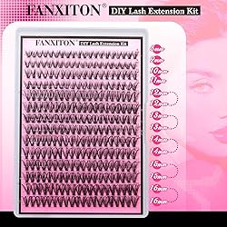 FANXITON Lash Clusters 280 Pcs Wispy Lash Clusters