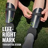 Northdeer Football Shin Guards Sleeves with Ankle Protection Black M view 5