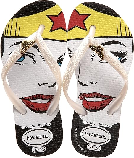 wonder woman flip flops