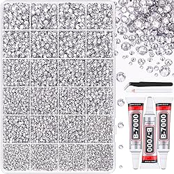 30000Pcs Resin Rhinestones with Tweezers for