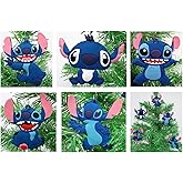 Stitch Holiday Christmas Ornament Set (Unique Shatterproof Design)