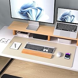Aothia Leather Desk Pad Protector, Large Mouse