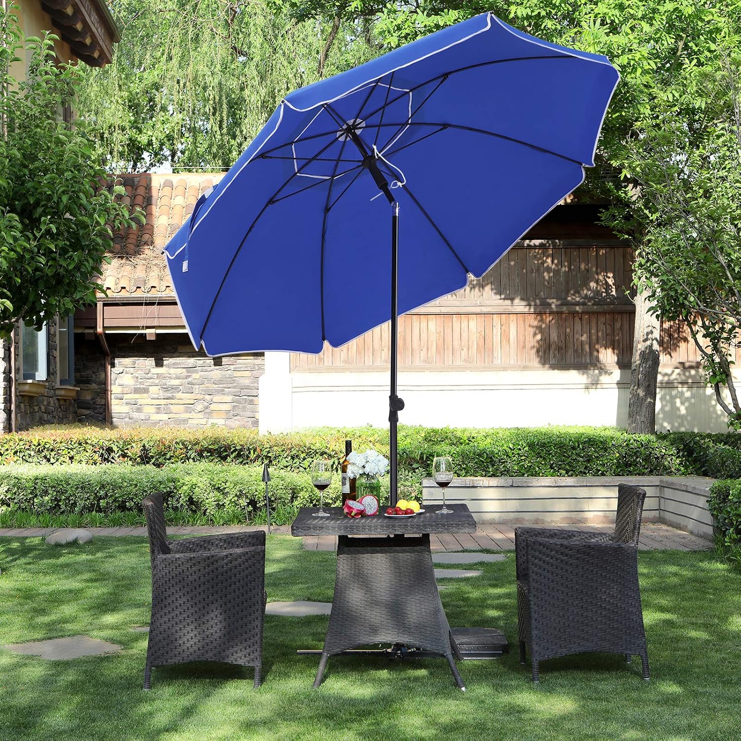 Baldacchino Parasole Per Trampolino – Copertura In Rete Resistente Ai Raggi UV, Adatta A Trampolini Da 6 O 8 Aste