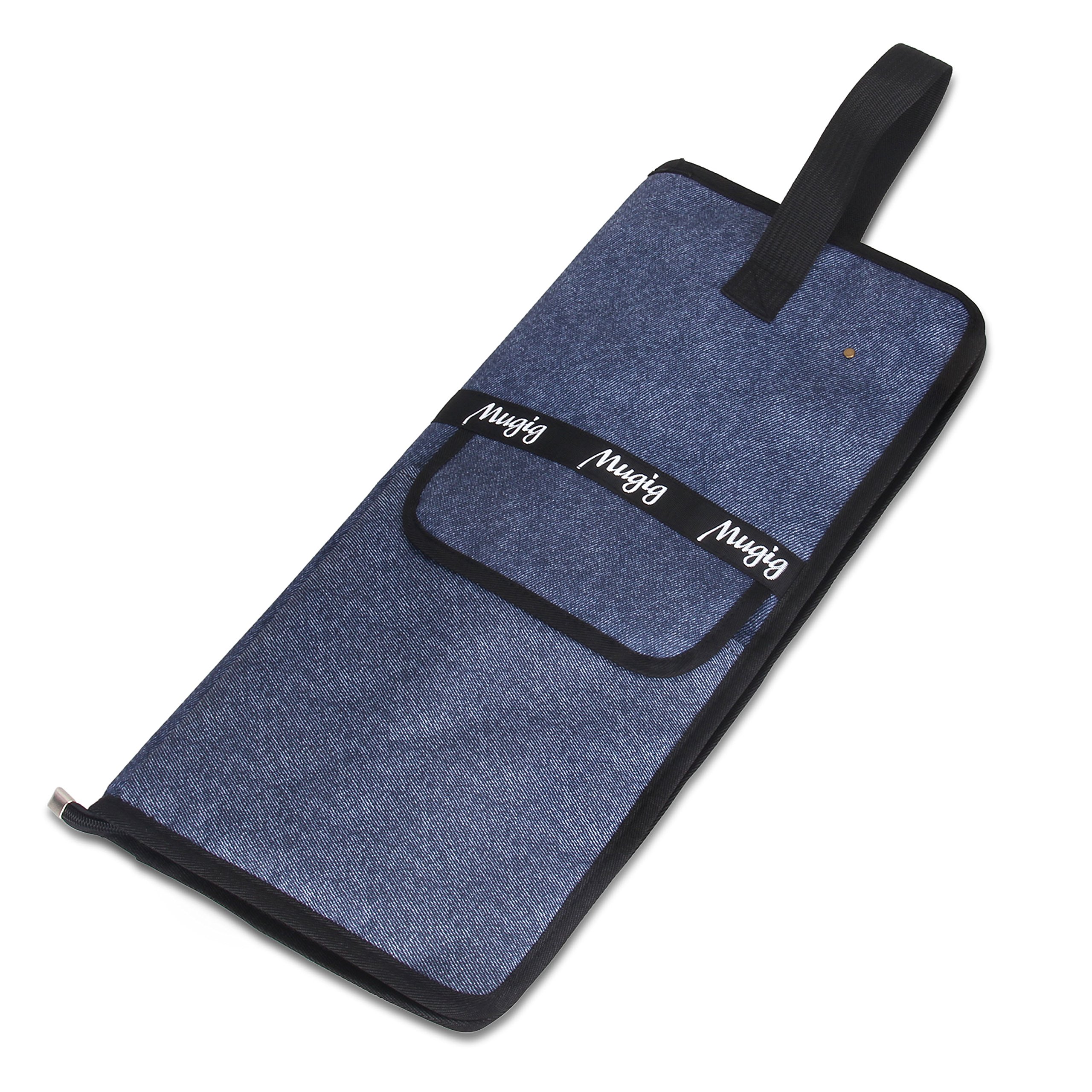 Mugig Trommelstocktasche Drumsticktasche Stick Bag aus wasserdicht Baumwolle (blau)