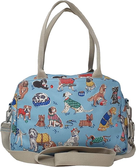 Cath Kidston Hand bag Samson bag Dogs on soft blue oilcloth Amazon.co.uk Shoes & Bags