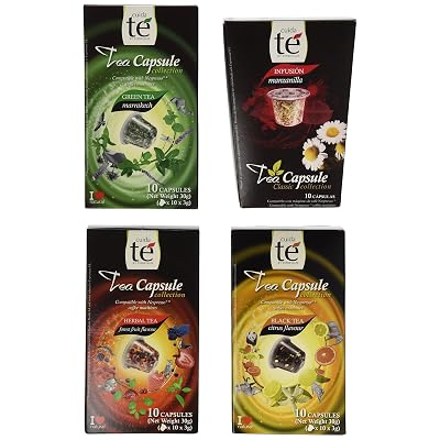 Buy 40 Nespresso Compatible Pods - Origen Tea Variety Pack: Marrakech Green  Tea, Chai Spiced Tea, Black Citrus Tea and Forest Fruit Tea 1 box each 10  pods per box Online in Qatar. B00NGYTWIS