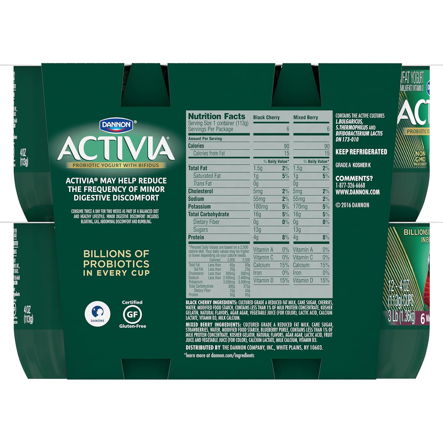 Activia Probiotic Blueberry Yogurt Nutrition Information Runners High