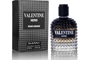 URBAN COLLECTION Valentine Nero for Men - Woody Aromatic Fragrance with Floral and Mineral Notes - Masculine Scent - 100ml