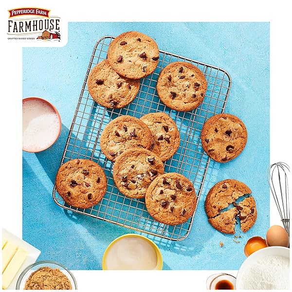 PEPPERIDGE FARM FARMHOUSE THIN AND CRISPY MILK CHOCOLATE CHIP COOKIES, 6.9 OZ BAG (14 COOKIES)
