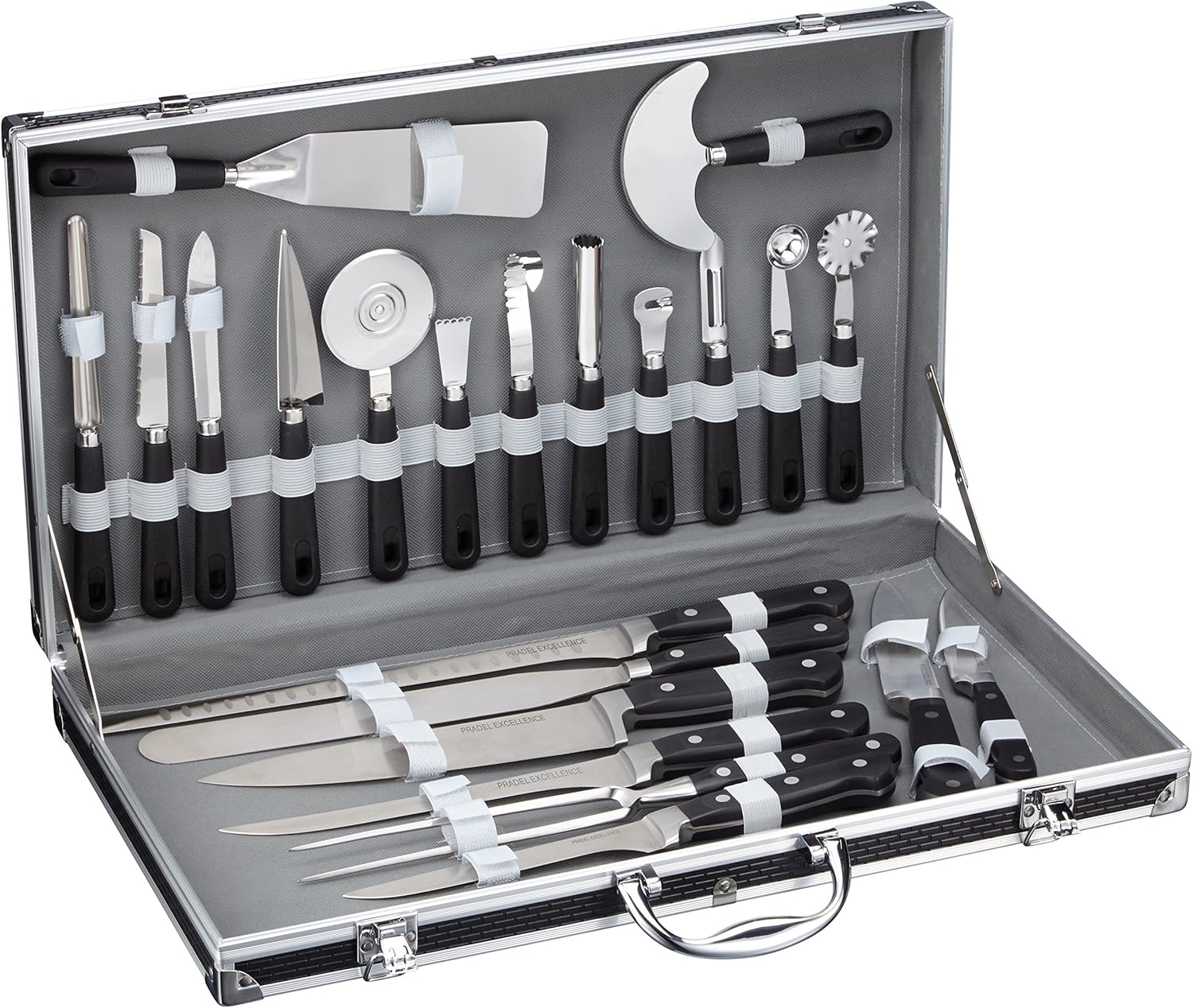 Pradel Excellence 31123 Küchenutensilien-Koffer, 22-teilig mit 15