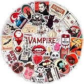 100Pcs Vampire Stickers and Decals for Water Bottle and Laptop - Vampire Party Supplies &amp; Gifts - Bat, Gothic Sticker Pack - Gift for Women &amp; Men