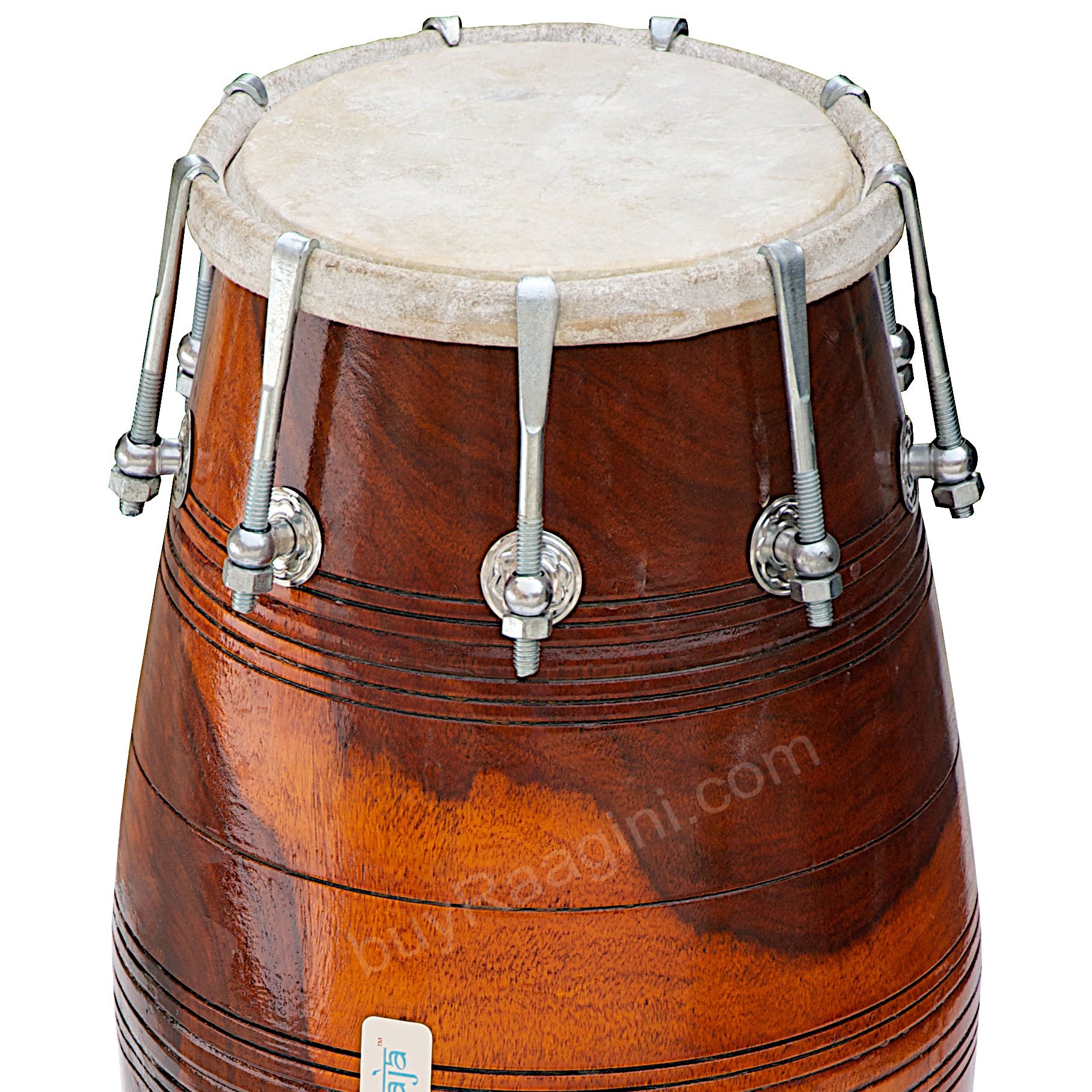 Mahraja Musicals Dholak Drum, Professional, Sheesham Wood, Bolttuned